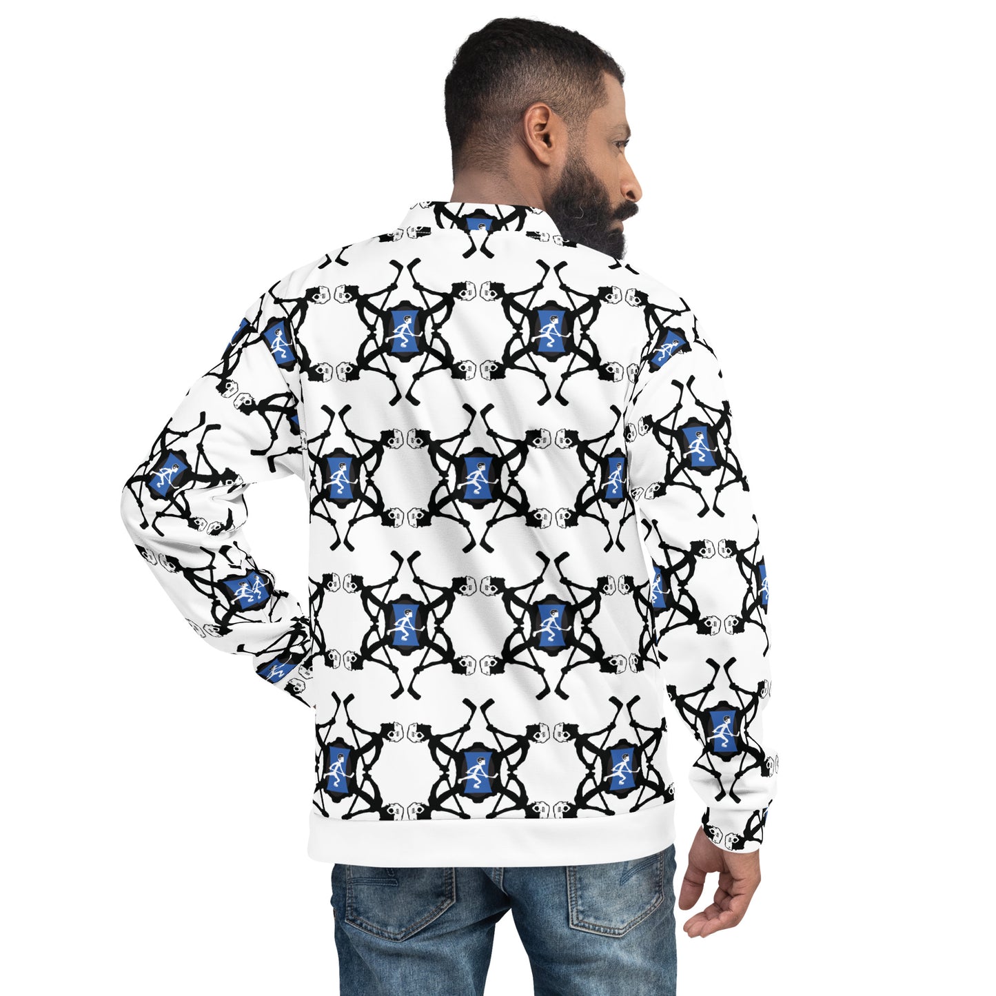 Stylin hockey player profilin jacket